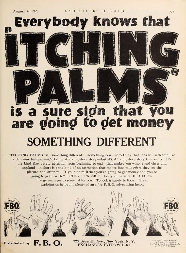 ITCHING PALMS